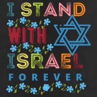 I Stand With Israel Forever/ Christians Supporting Jewish Microfiber Hand Towel