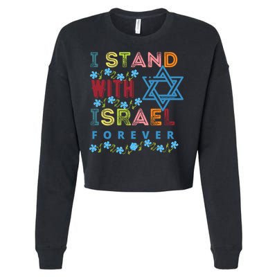 I Stand With Israel Forever/ Christians Supporting Jewish Cropped Pullover Crew