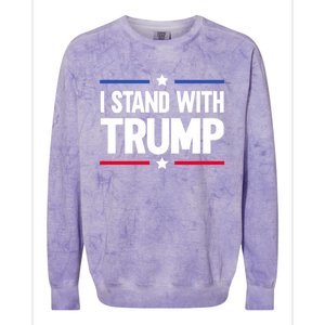 I Stand With Trump Gift Colorblast Crewneck Sweatshirt