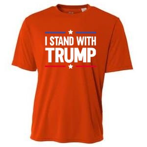 I Stand With Trump Gift Cooling Performance Crew T-Shirt