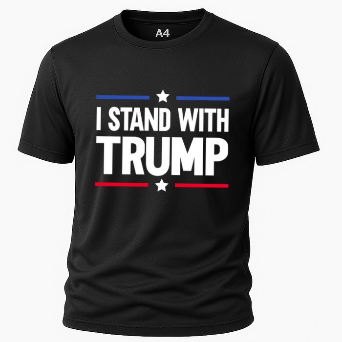I Stand With Trump Gift Cooling Performance Crew T-Shirt