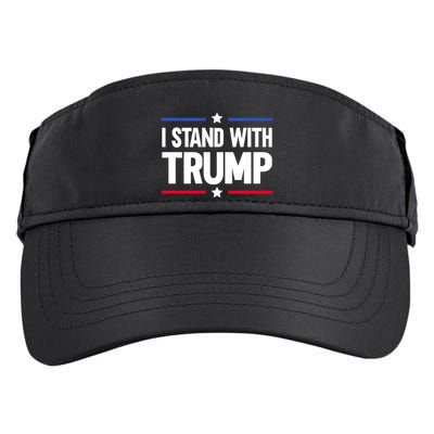 I Stand With Trump Gift Adult Drive Performance Visor