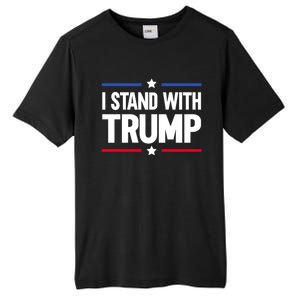 I Stand With Trump Gift Tall Fusion ChromaSoft Performance T-Shirt