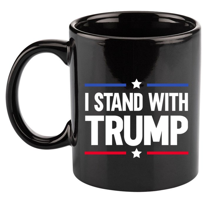 I Stand With Trump Gift 11oz C Handle Ceramic Mug