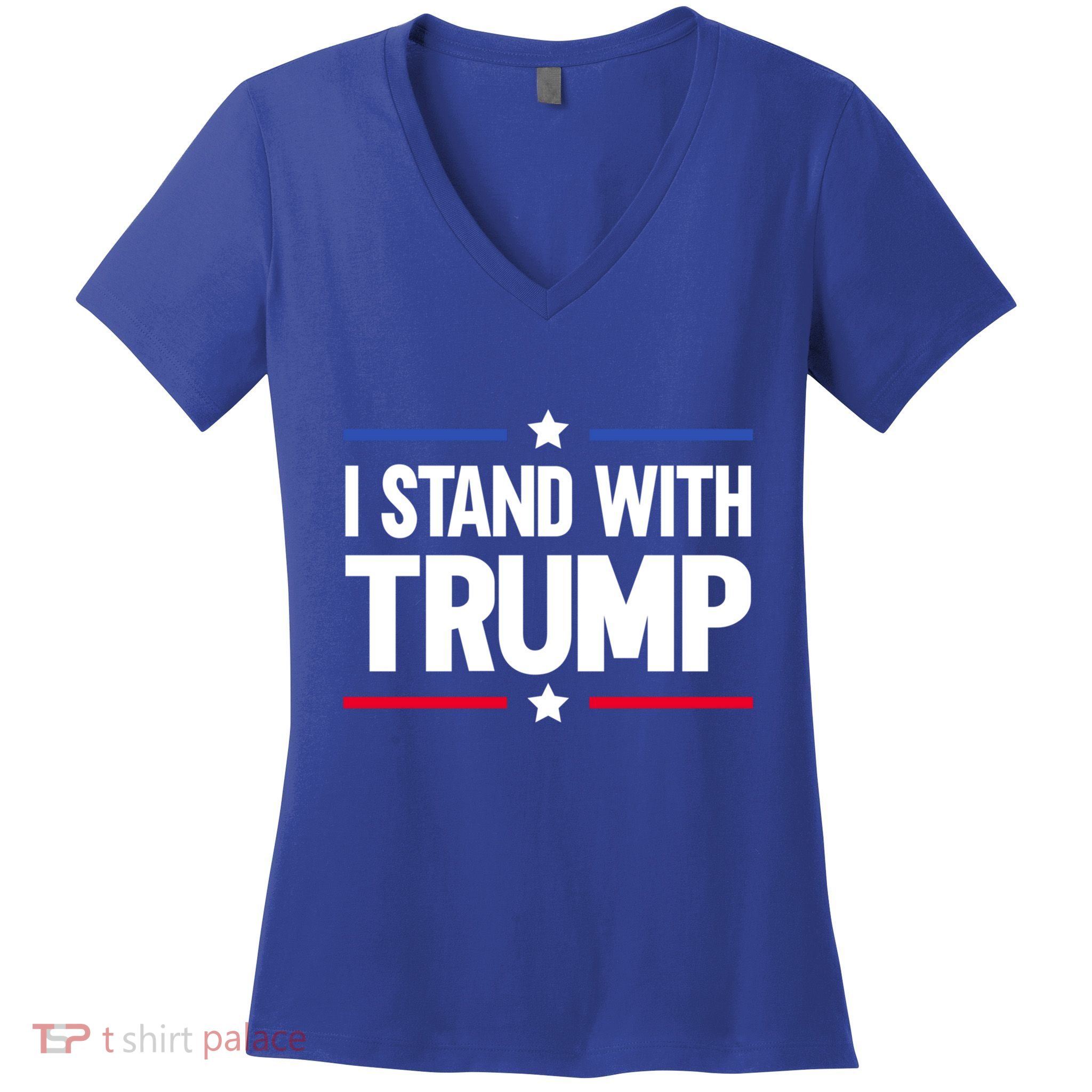 I Stand With Trump Gift Women's V-Neck T-Shirt