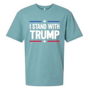 I Stand With Trump Gift Sueded Cloud Jersey T-Shirt