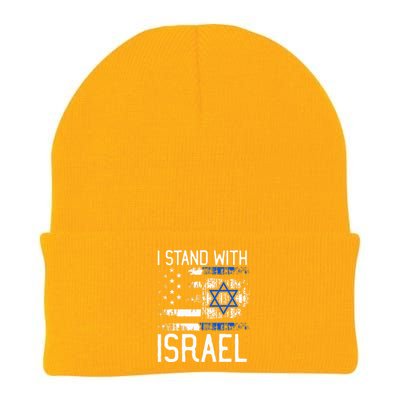 I Stand With Israel Jewish Support Group Matching  Knit Cap Winter Beanie