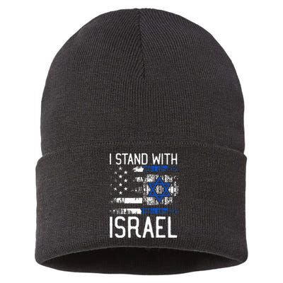 I Stand With Israel Jewish Support Group Matching  Sustainable Knit Beanie