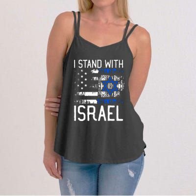 I Stand With Israel Jewish Support Group Matching  Women's Strappy Tank