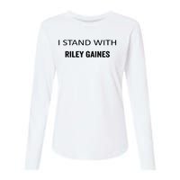 I Stand With Riley Gaines Support Womens Sports Womens Cotton Relaxed Long Sleeve T-Shirt