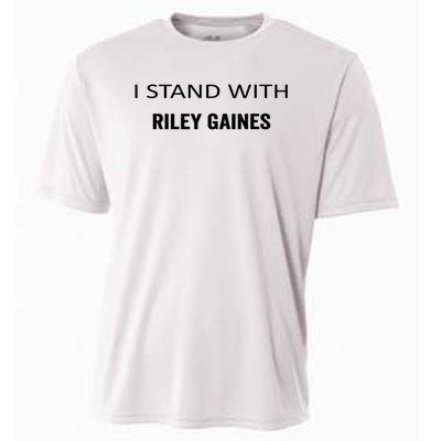 I Stand With Riley Gaines Support Womens Sports Cooling Performance Crew T-Shirt