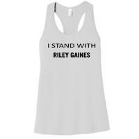 I Stand With Riley Gaines Support Womens Sports Women's Racerback Tank