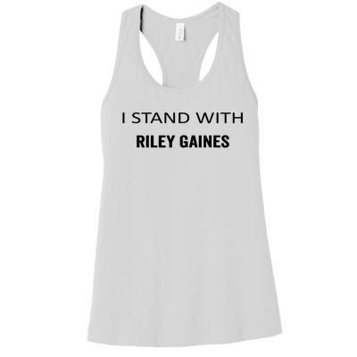 I Stand With Riley Gaines Support Womens Sports Women's Racerback Tank