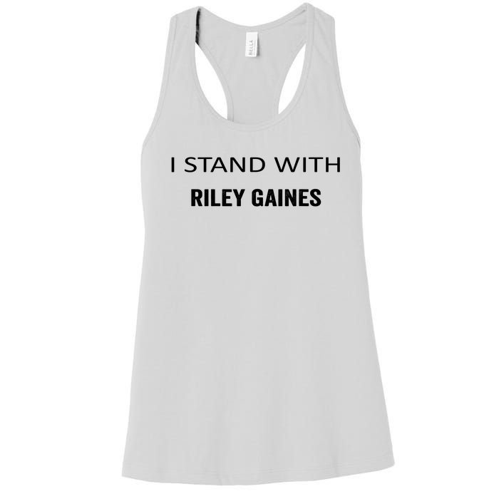 I Stand With Riley Gaines Support Womens Sports Women's Racerback Tank