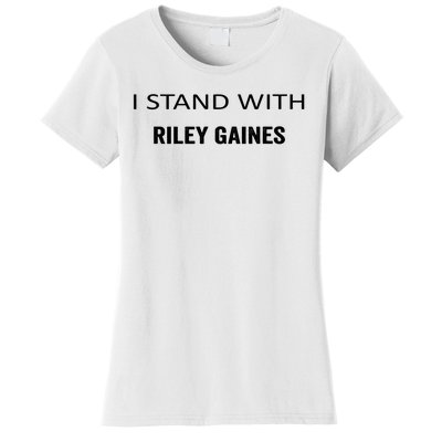 I Stand With Riley Gaines Support Womens Sports Women's T-Shirt