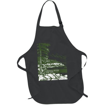 I Stand With The NPS National Park Support Tee Full-Length Apron With Pockets