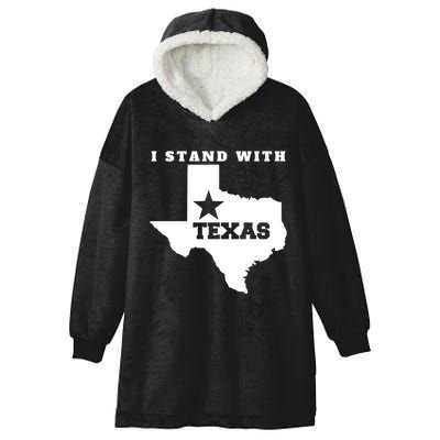 I Stand With Texas Hooded Wearable Blanket