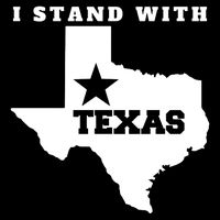I Stand With Texas Drawstring Bag