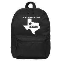 I Stand With Texas 16 in Basic Backpack