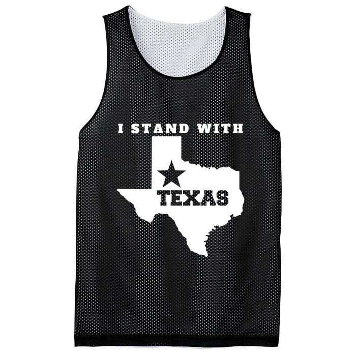 I Stand With Texas Mesh Reversible Basketball Jersey Tank