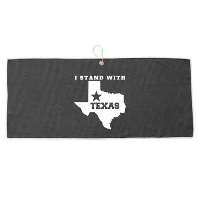 I Stand With Texas Large Microfiber Waffle Golf Towel