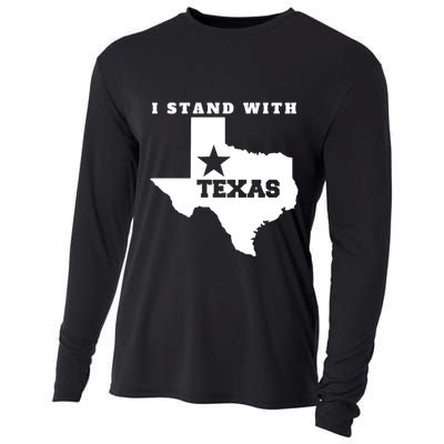I Stand With Texas Cooling Performance Long Sleeve Crew