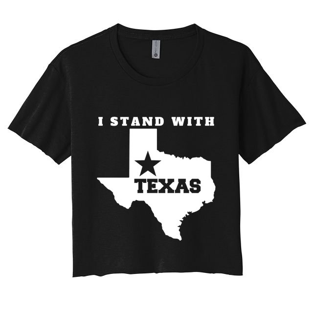 I Stand With Texas Crop Top