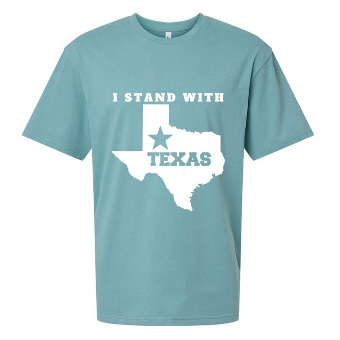 I Stand With Texas Sueded Cloud Jersey T-Shirt
