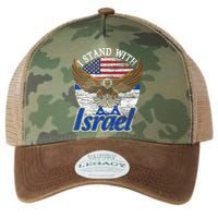 I Stand With Israel Eagle Flag Design Legacy Tie Dye Trucker Hat