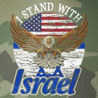 I Stand With Israel Eagle Flag Design Legacy Tie Dye Trucker Hat