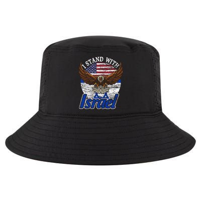 I Stand With Israel Eagle Flag Design Cool Comfort Performance Bucket Hat
