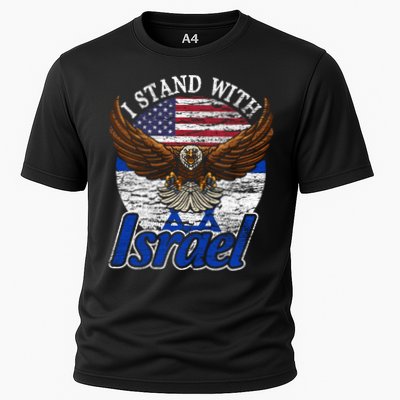 I Stand With Israel Eagle Flag Design Performance Shirt