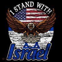 I Stand With Israel Eagle Flag Design Sweatshirt