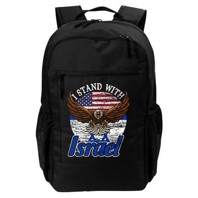 I Stand With Israel Eagle Flag Design Backpack