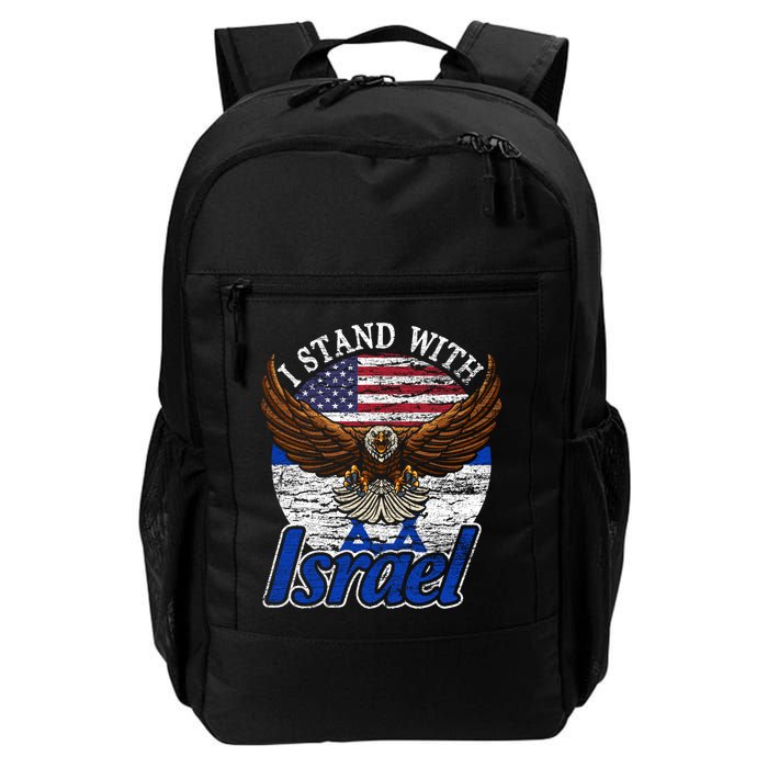 I Stand With Israel Eagle Flag Design Backpack