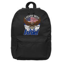 I Stand With Israel Eagle Flag Design 16 in Basic Backpack