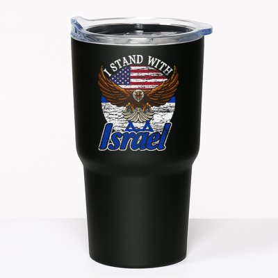 I Stand With Israel Eagle Flag Design Tumbler