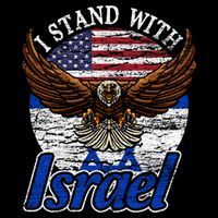 I Stand With Israel Eagle Flag Design Baby Bodysuit