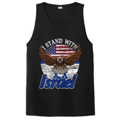 I Stand With Israel Eagle Flag Design PosiCharge Competitor Tank