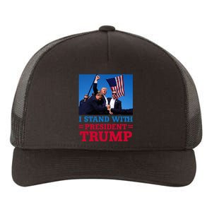 I Stand With President Trump After The Shooting At His Rally Yupoong Adult 5-Panel Trucker Hat