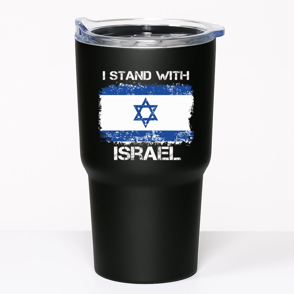 I Stand With Israel Support Israel Love Israeli Brotherhood Tumbler