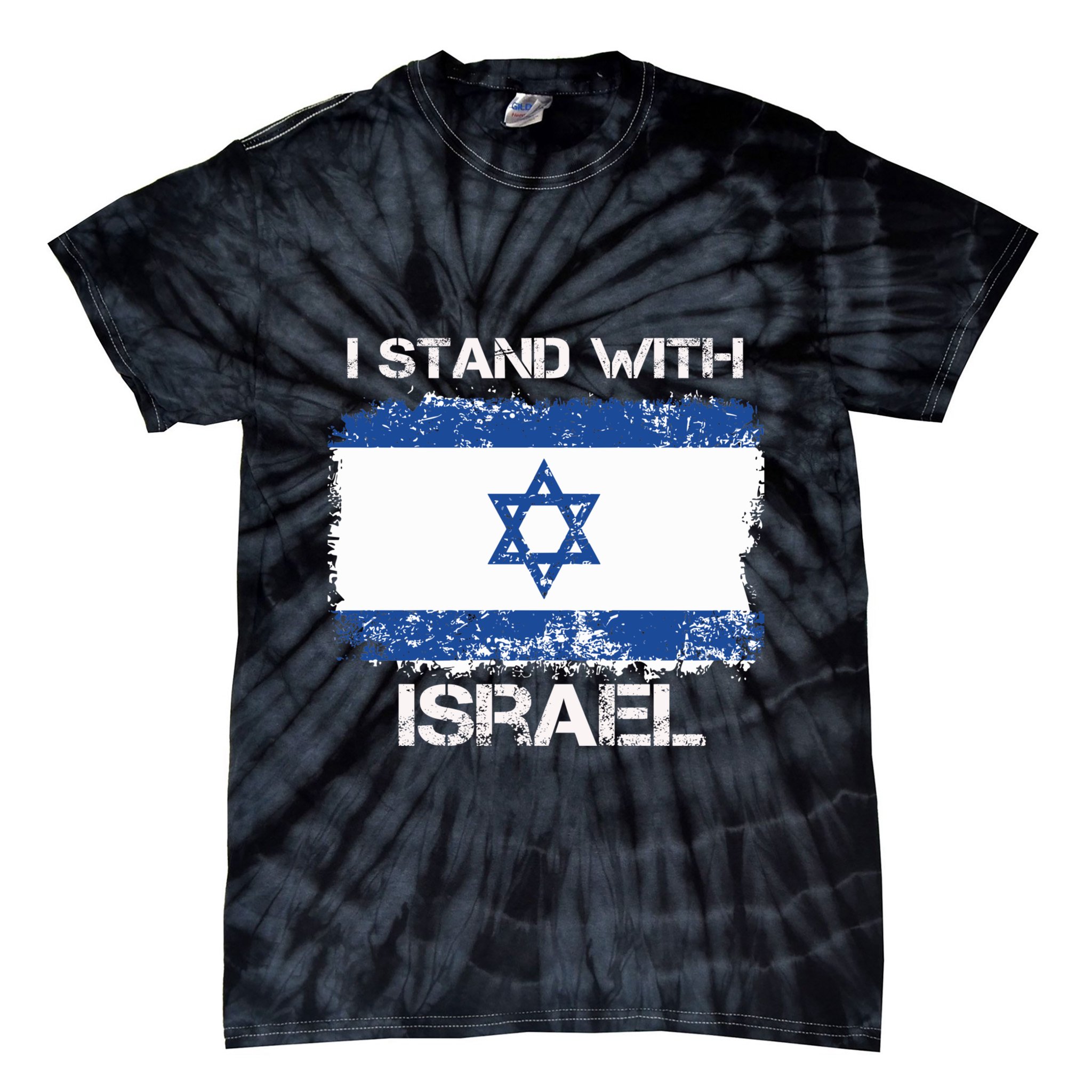 I Stand With Israel Support Israel Love Israeli Brotherhood Tie-Dye T-Shirt
