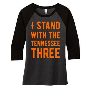 I Stand With The Tennessee Three Women's Tri-Blend 3/4-Sleeve Raglan Shirt