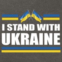 I Stand With Ukraine Ukrainian Flags Cotton Canvas Backpack