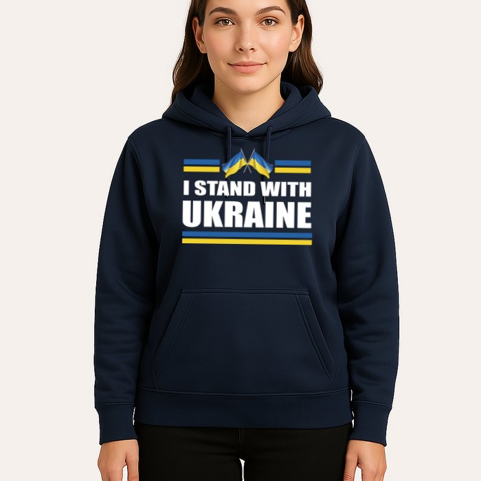I Stand With Ukraine Ukrainian Flags Hoodie