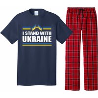 I Stand With Ukraine Ukrainian Flags Pajama Set