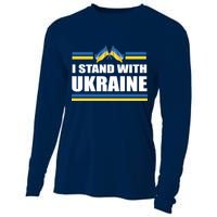 I Stand With Ukraine Ukrainian Flags Cooling Performance Long Sleeve Crew