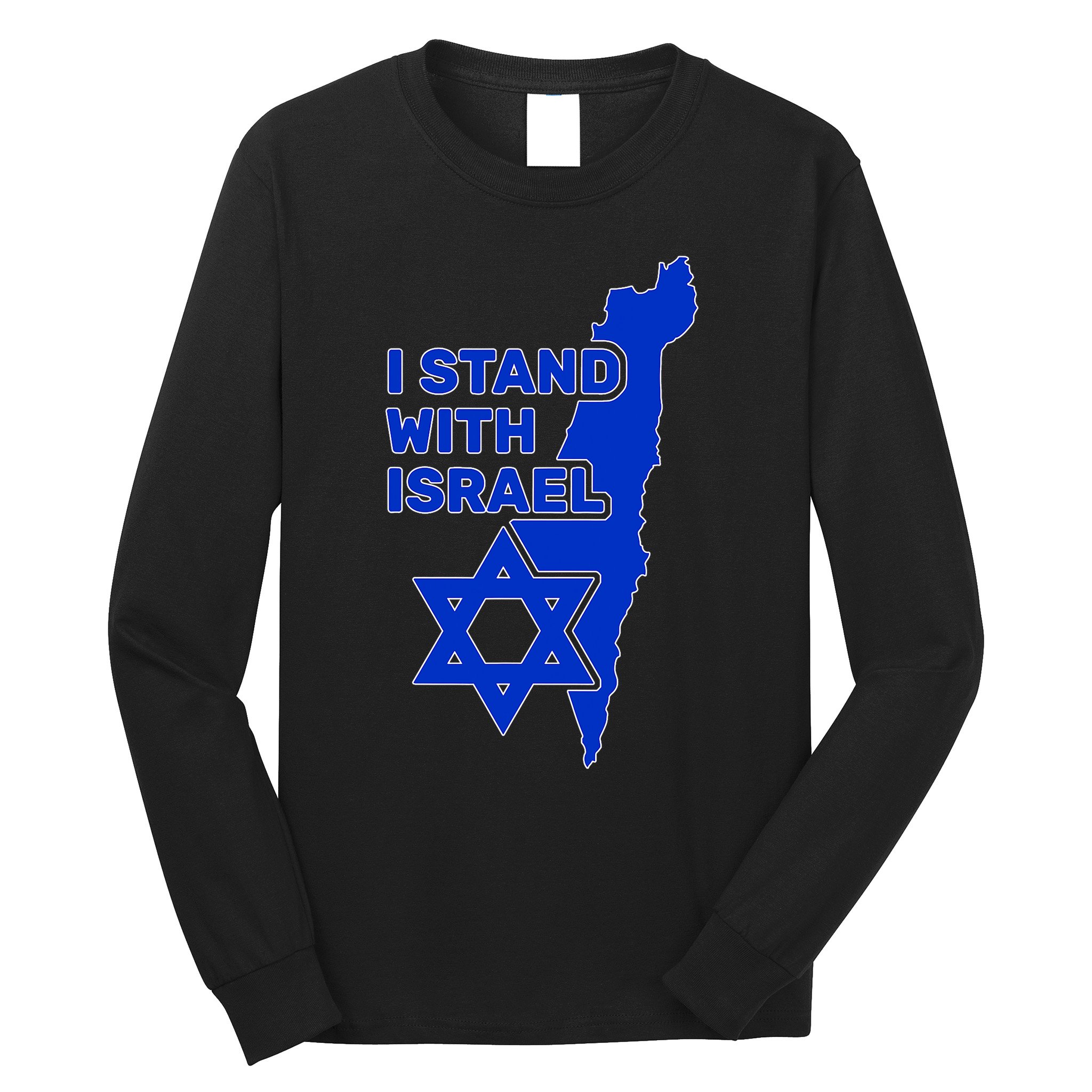 I Stand With Israel Support Israel Love Israeli Brotherhood Long Sleeve Shirt