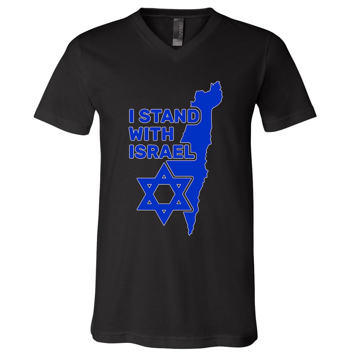 I Stand With Israel Support Israel Love Israeli Brotherhood V-Neck T-Shirt