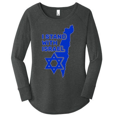 I Stand With Israel Support Israel Love Israeli Brotherhood Women's Perfect Tri Tunic Long Sleeve Shirt